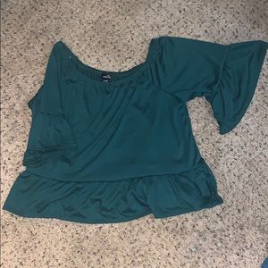 Deep green top